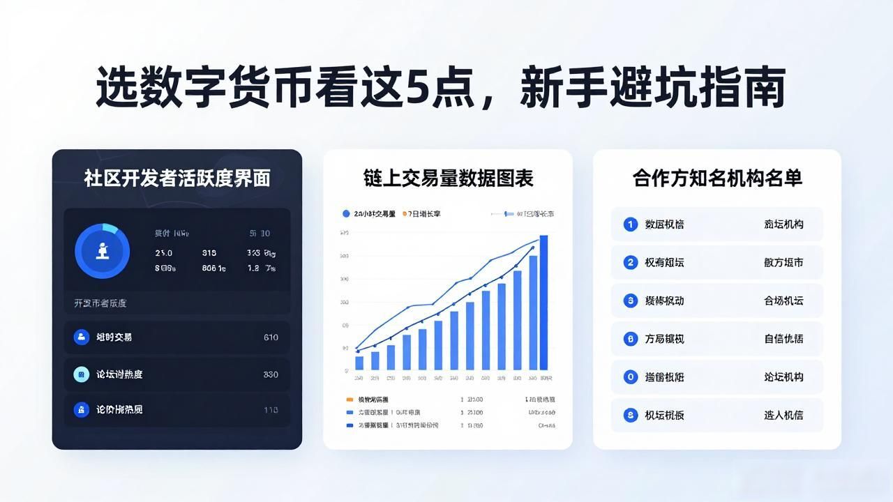 选数字货币看这5点，新手避坑指南