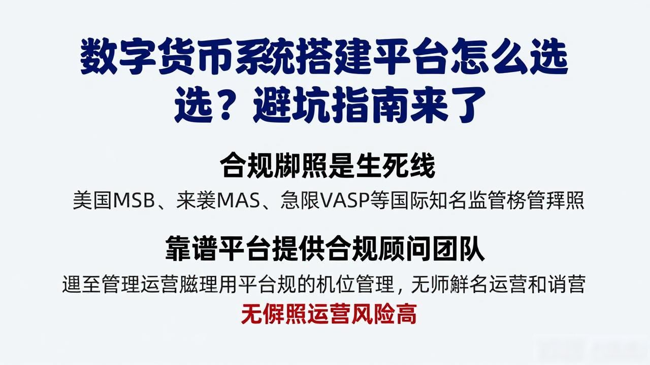 数字货币系统搭建平台怎么选？避坑指南来了