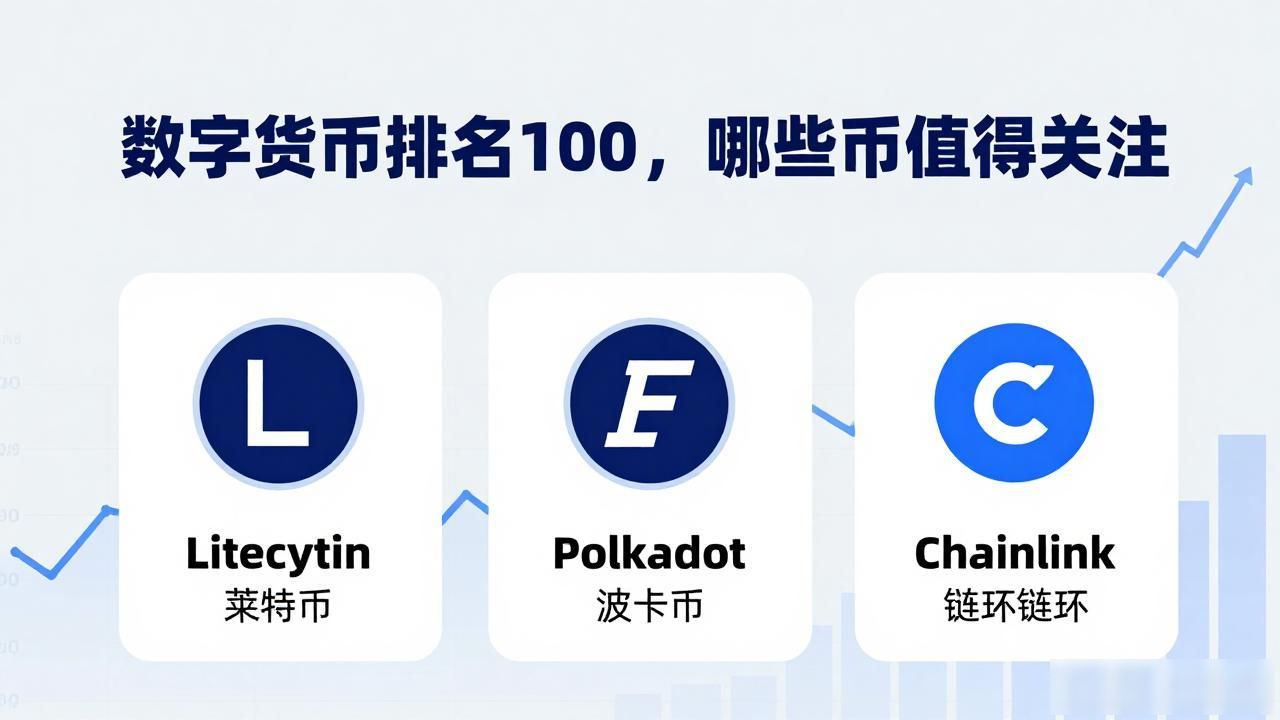 数字货币排名100，哪些币值得关注