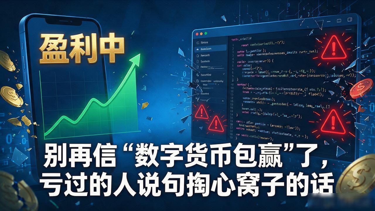 别再信"数字货币包赢"了，亏过的人说句掏心窝子的话