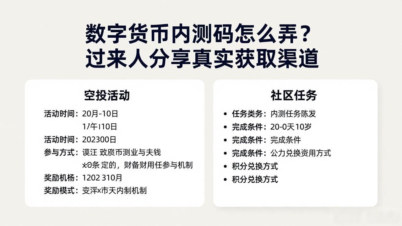 数字货币内测码怎么弄？过来人分享真实获取渠道