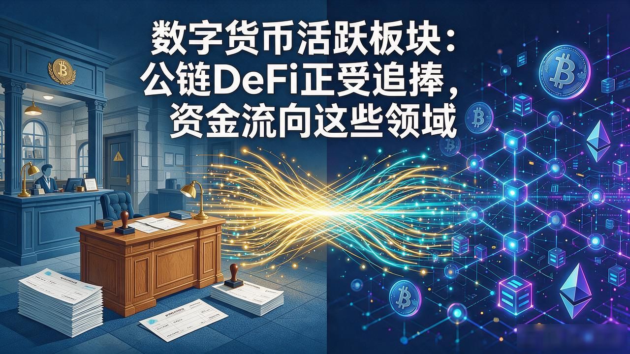 数字货币活跃板块：公链DeFi正受追捧，资金流向这些领域