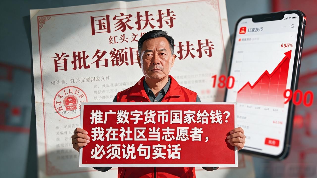推广数字货币国家给钱？我在社区当志愿者，必须说句实话