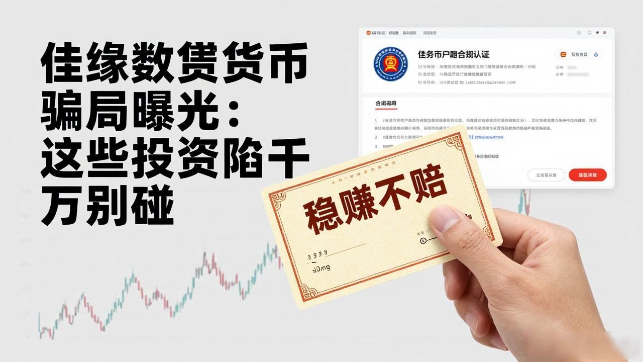 佳缘数字货币骗局曝光:这些投资陷阱千万别碰