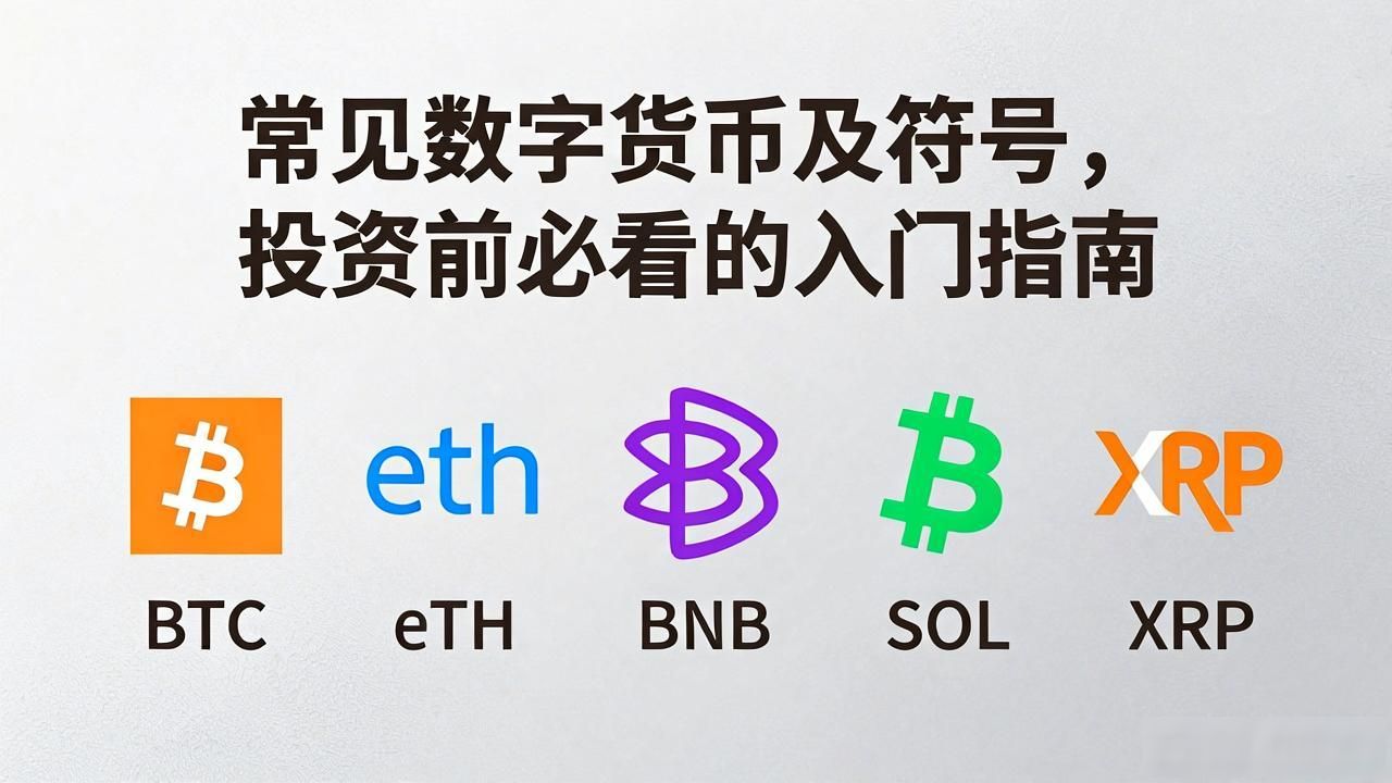 常见数字货币及符号，投资前必看的入门指南