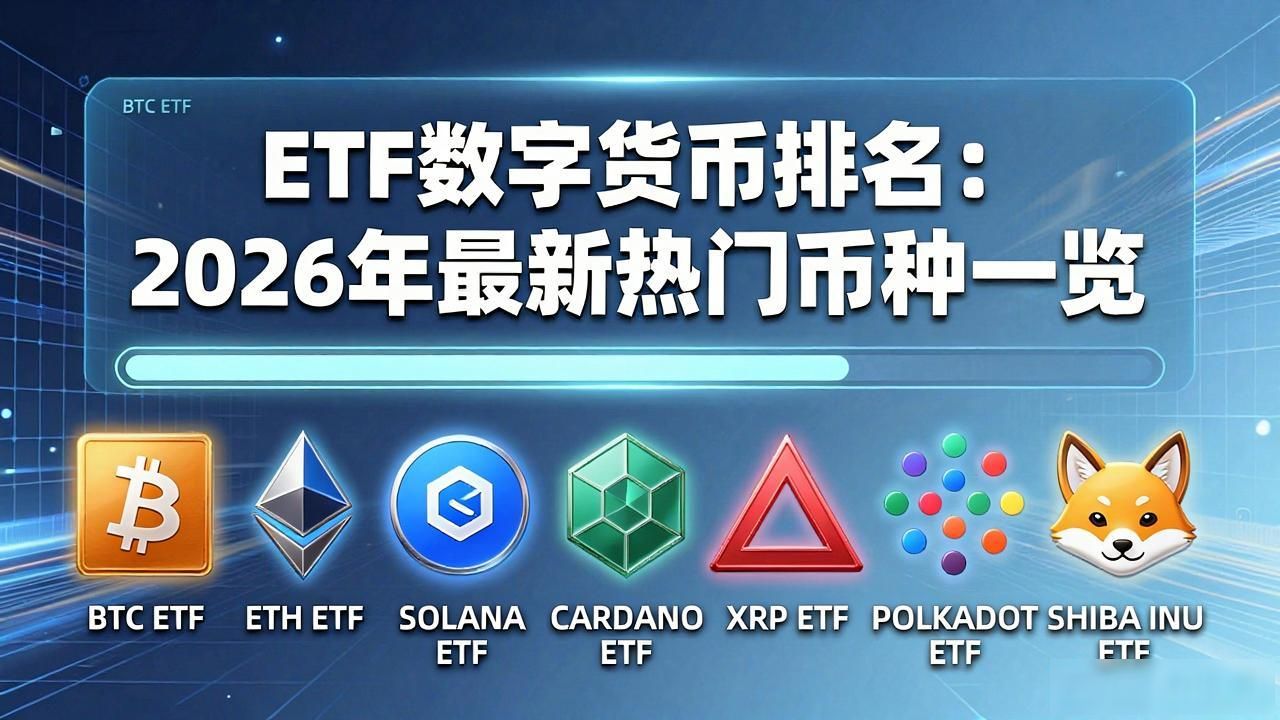 ETF数字货币排名:2026年最新热门币种一览