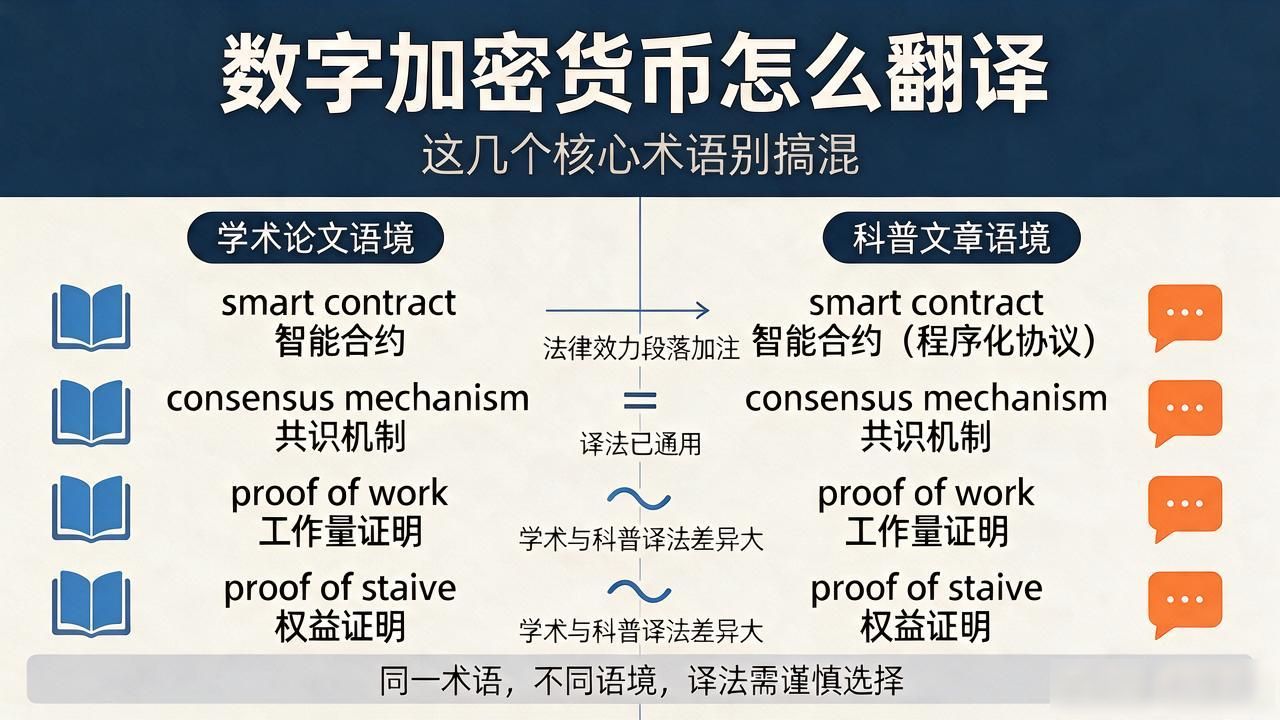 数字加密货币怎么翻译 这几个核心术语别搞混