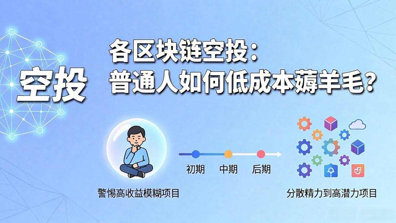 各区块链空投：普通人如何低成本薅羊毛？