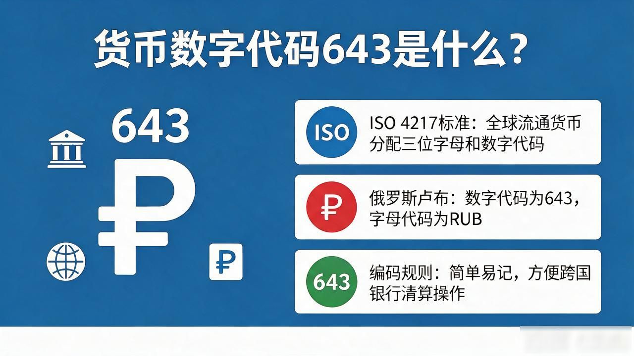 货币数字代码643是什么？一文读懂俄罗斯卢布