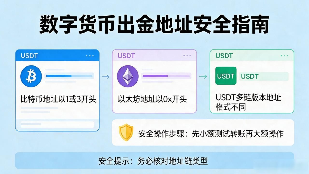 数字货币出金地址怎么选？安全提现三步指南