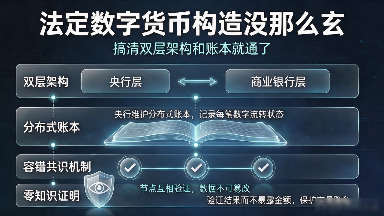 法定数字货币构造没那么玄，搞清双层架构和账本就通了