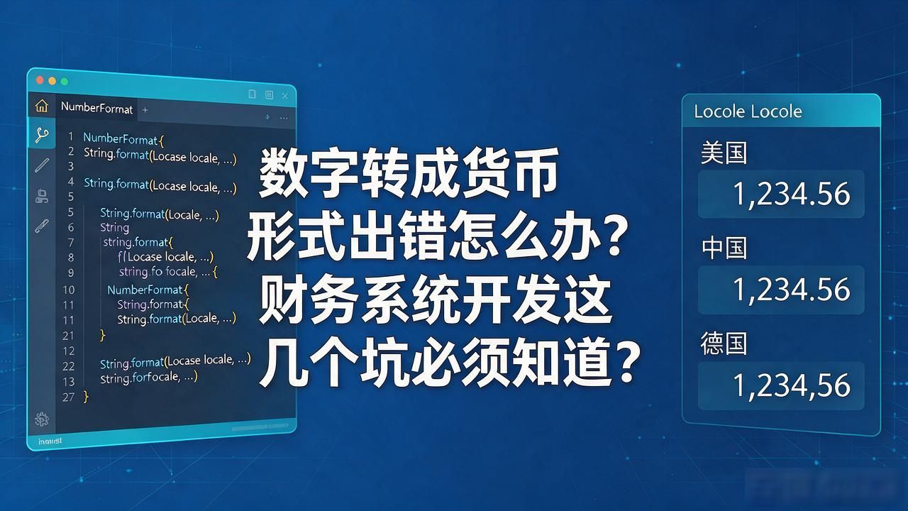 数字转成货币形式出错怎么办？财务系统开发这几个坑必须知道