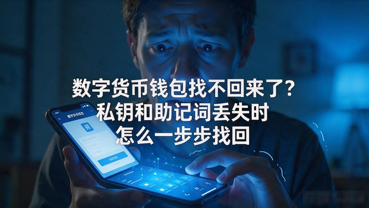 数字货币钱包找不回来了？私钥和助记词丢失时怎么一步步找回