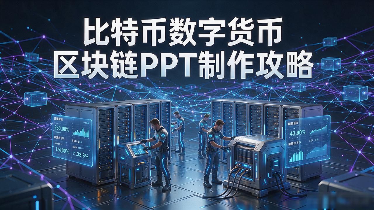 比特币数字货币区块链PPT制作攻略
