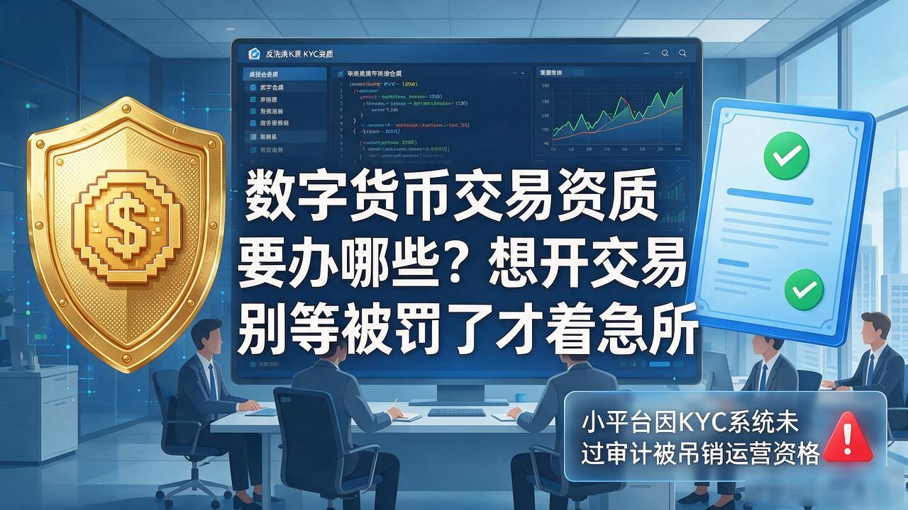 数字货币交易资质要办哪些？想开交易所别等被罚了才着急