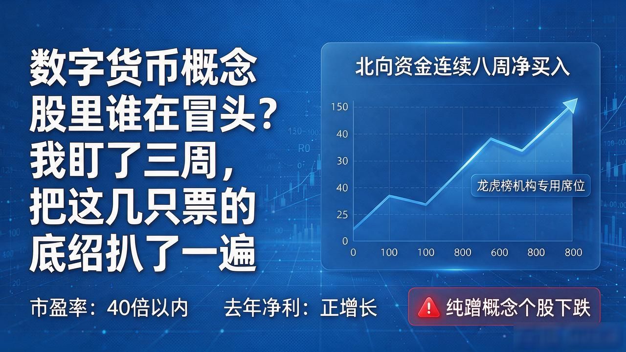 数字货币概念股里谁在冒头？我盯了三周，把这几只票的底细扒了一遍