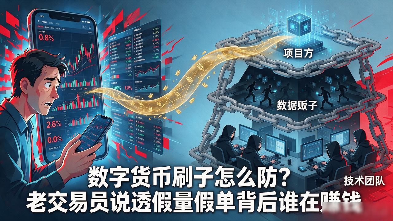 数字货币刷子怎么防?老交易员说透假量假单背后谁在赚钱