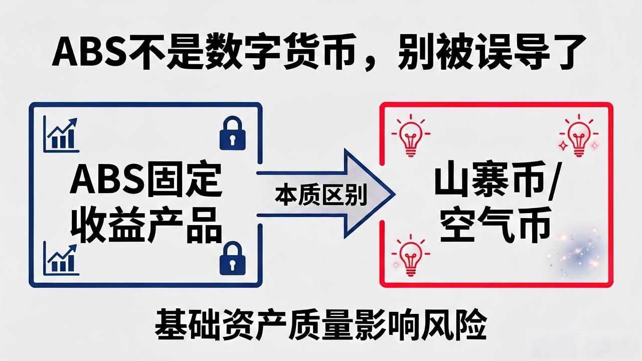ABS不是数字货币，别被误导了