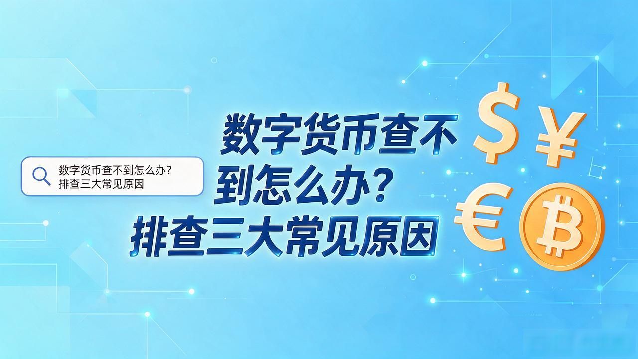 数字货币查不到怎么办？排查三大常见原因