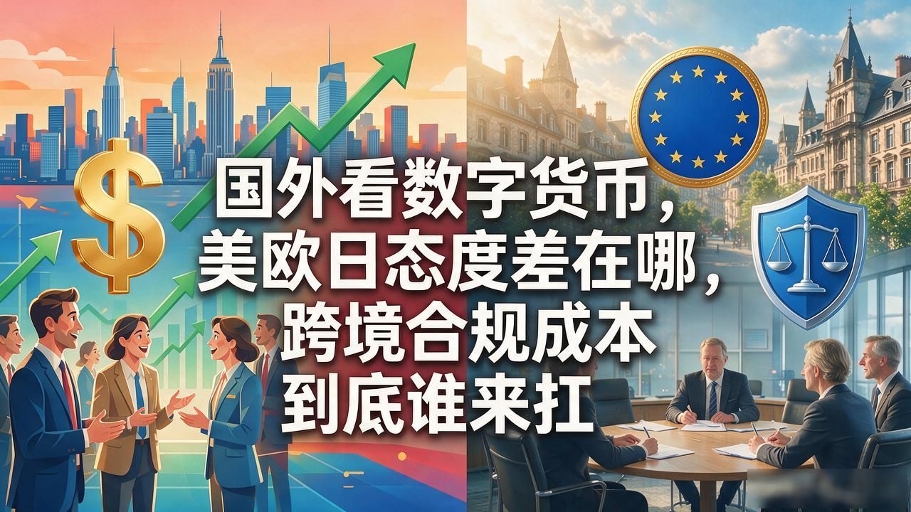 国外看数字货币,美欧日态度差在哪,跨境合规成本到底谁来扛