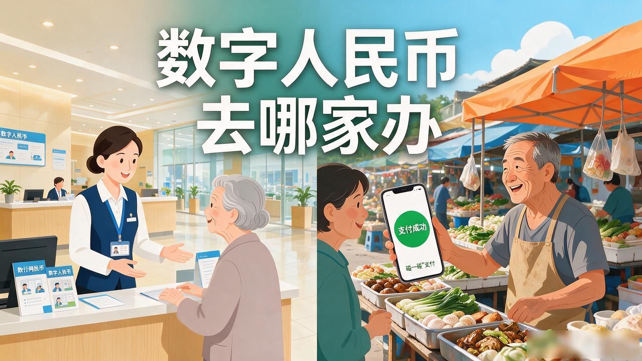 和数字货币有关的银行有哪些?数字人民币去哪家办