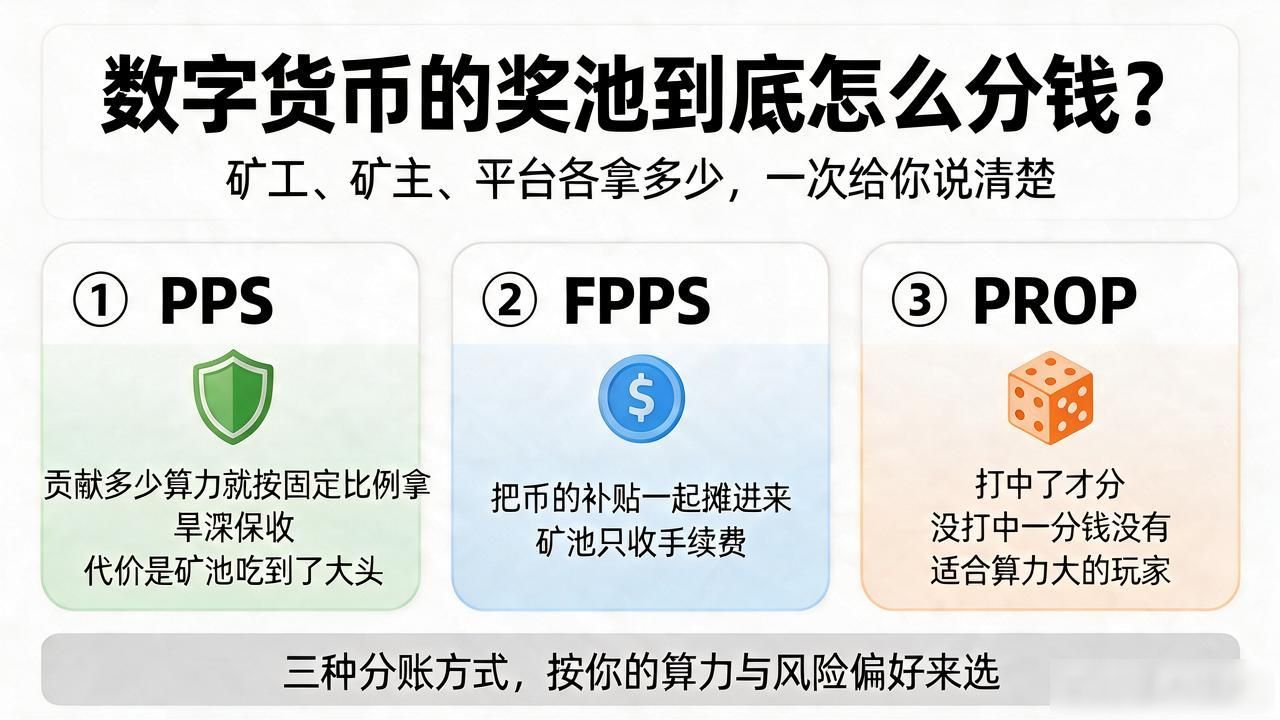 数字货币的奖池到底怎么分钱？矿工、矿主、平台各拿多少，一次给你说清楚