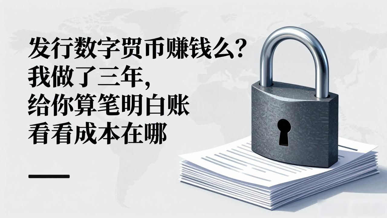 发行数字货币赚钱么？我做了三年，给你算笔明白账看看成本在哪