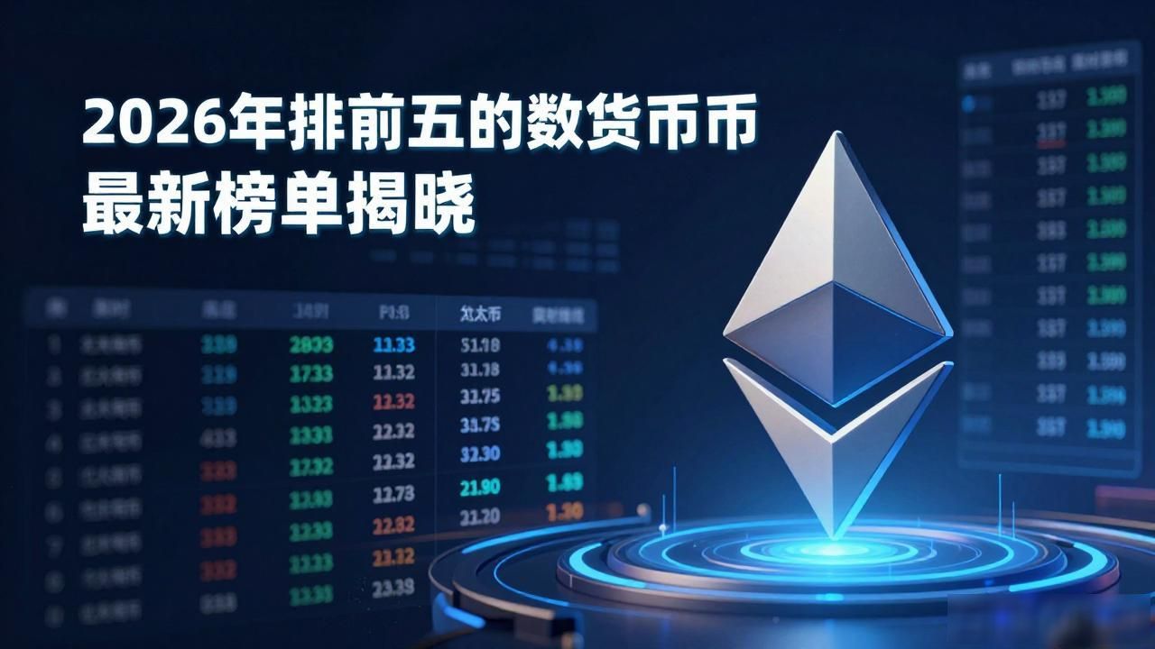 2026年排前五的数字货币 最新榜单揭晓