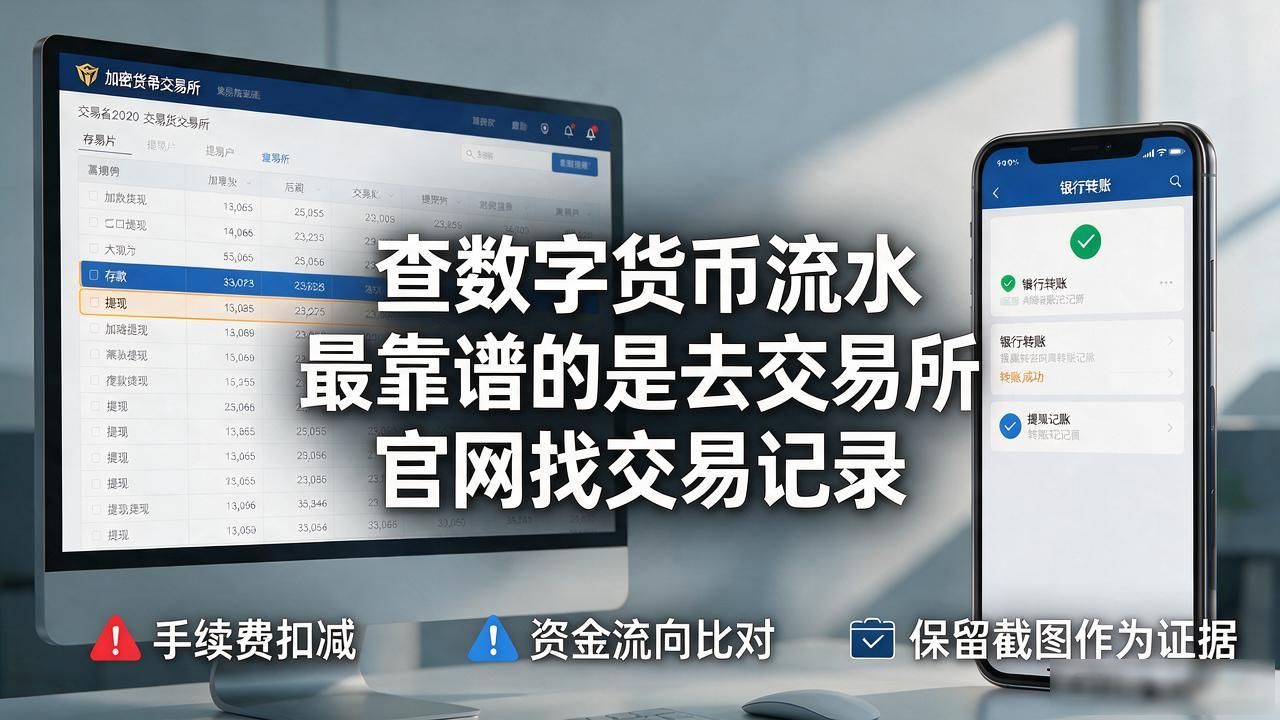 查数字货币流水最靠谱的是去交易所官网找交易记录
