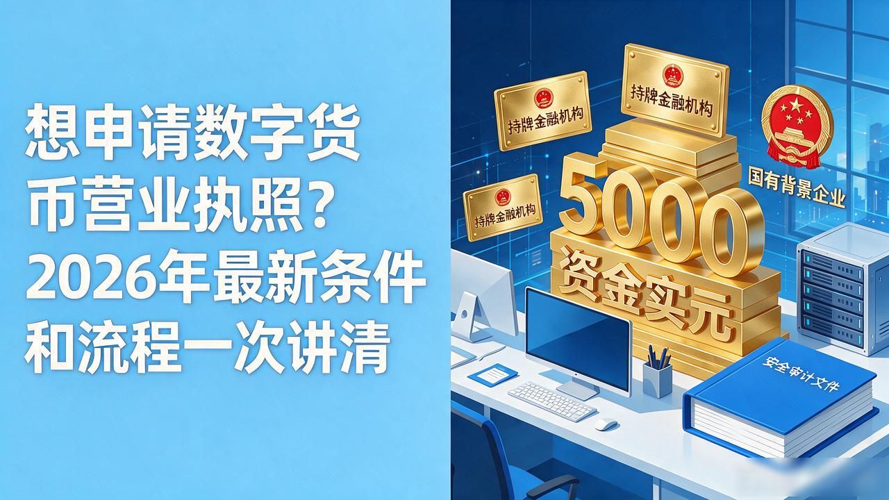 想申请数字货币营业执照?2026年最新条件和流程一次讲清