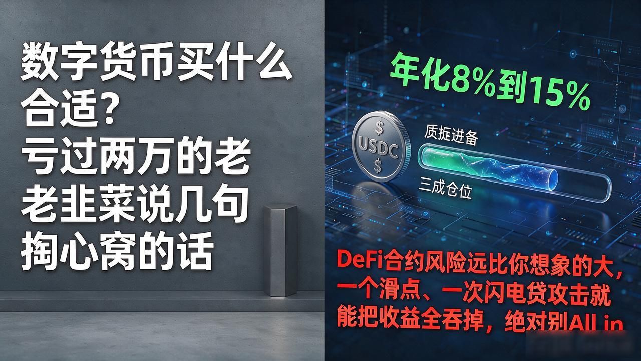 数字货币买什么合适?亏过两万的老韭菜说几句掏心窝的话