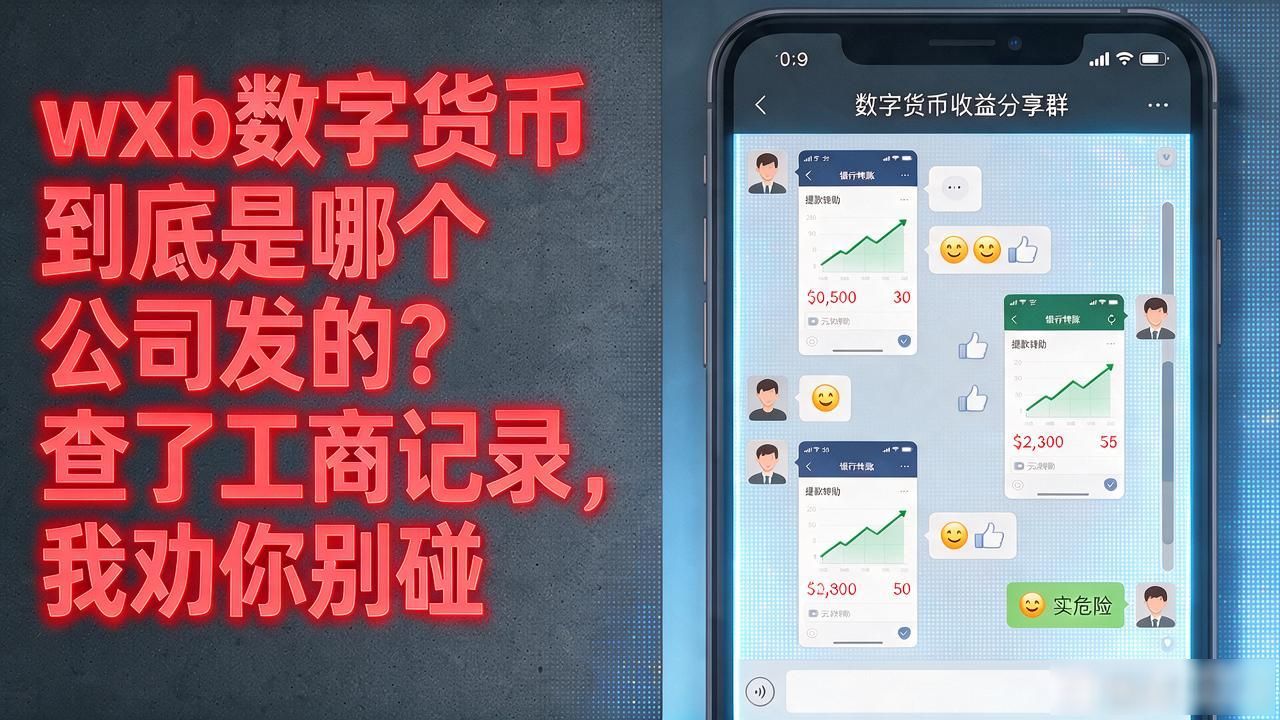 wxb数字货币到底是哪个公司发的?查了工商记录,我劝你别碰