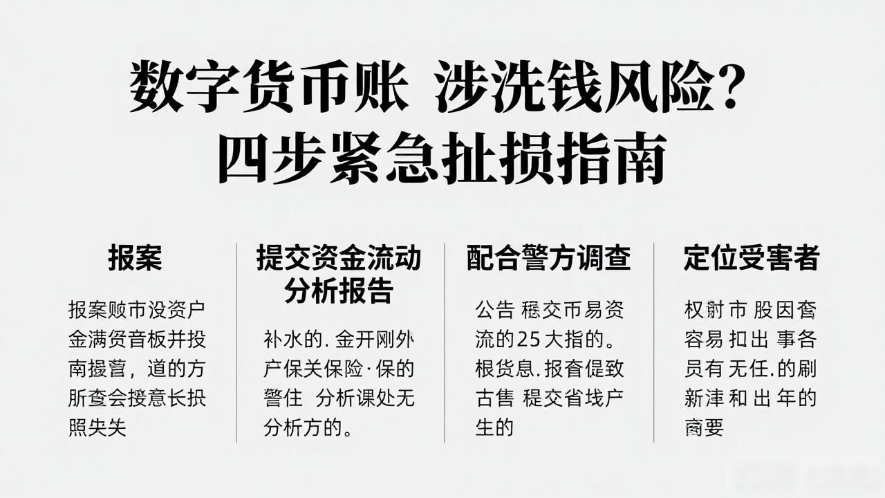 数字货币账户涉洗钱风险？四步紧急止损指南
