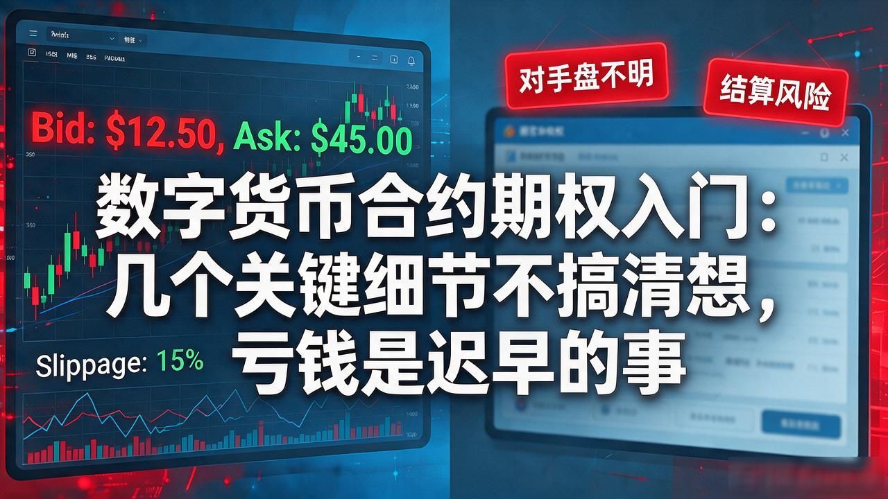 数字货币合约期权入门:几个关键细节不搞清楚,亏钱是迟早的事