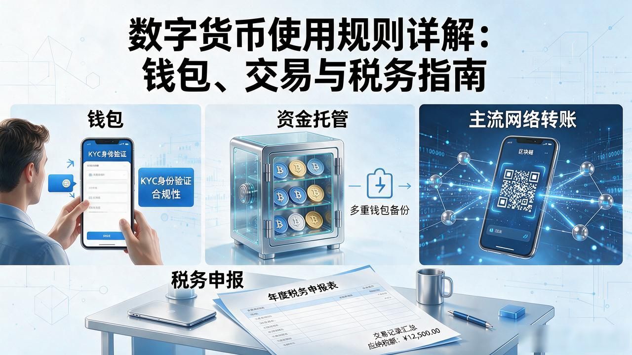 数字货币使用规则详解：钱包、交易与税务指南