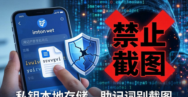手机imToken钱包安全吗？私钥本地存储 助记词别截图