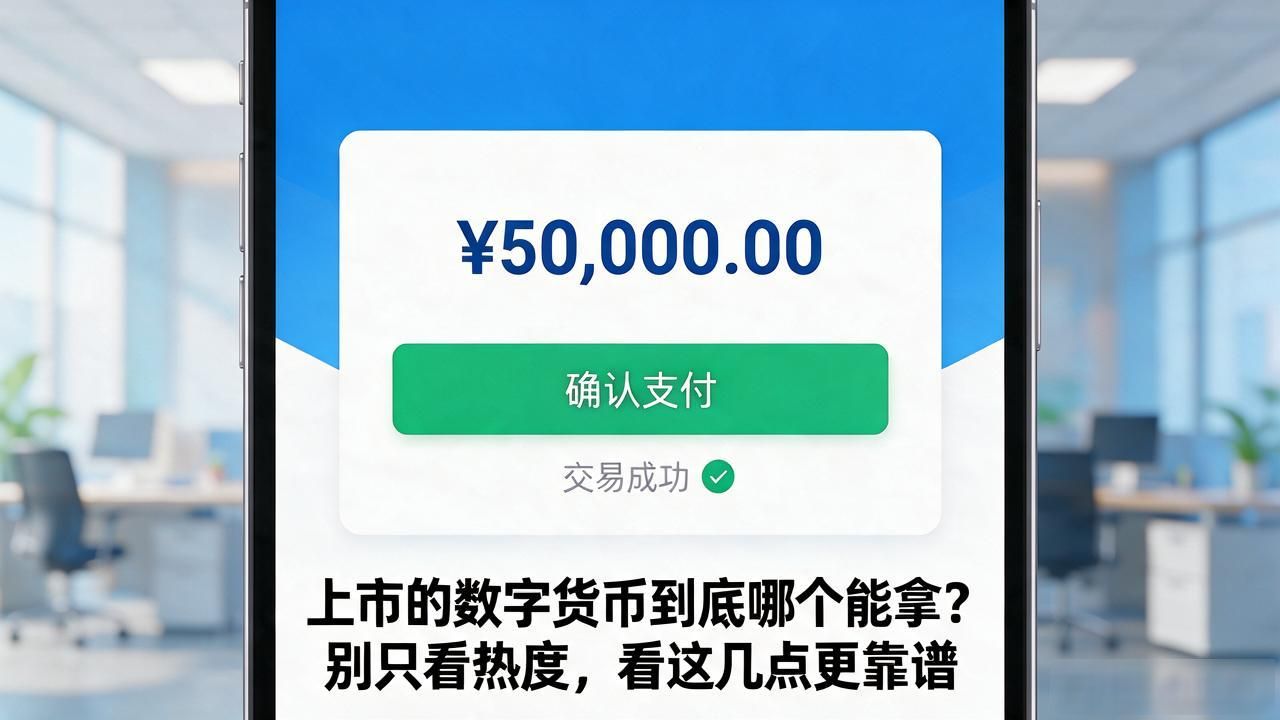 上市的数字货币到底哪个能拿？别只看热度，看这几点更靠谱
