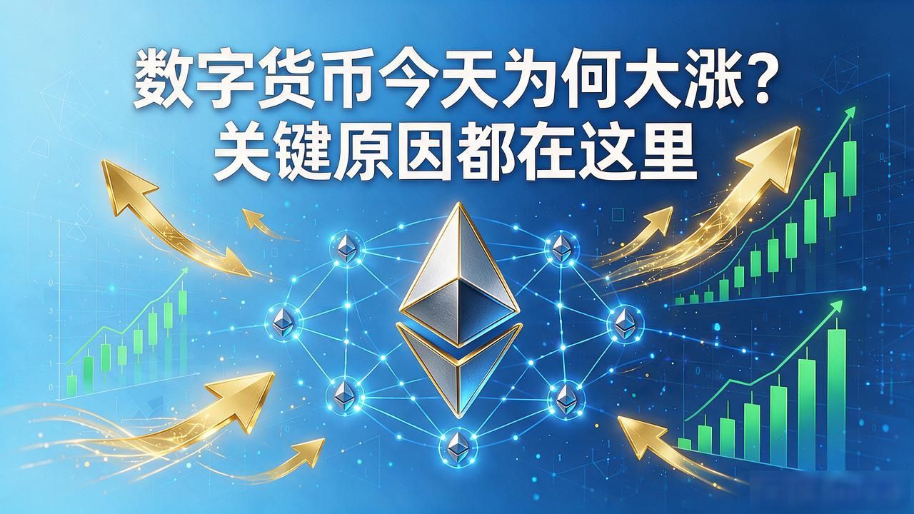 数字货币今天为何大涨?关键原因都在这里