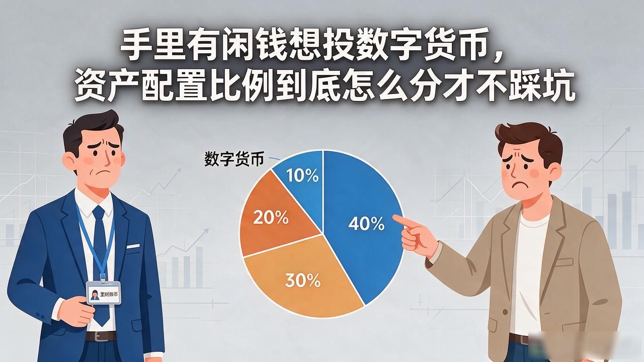 手里有闲钱想投数字货币，资产配置比例到底怎么分才不踩坑