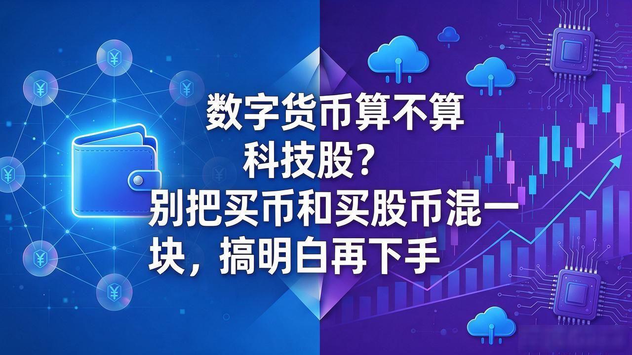 数字货币算不算科技股？别把买币和买股票混一块，搞明白再下手